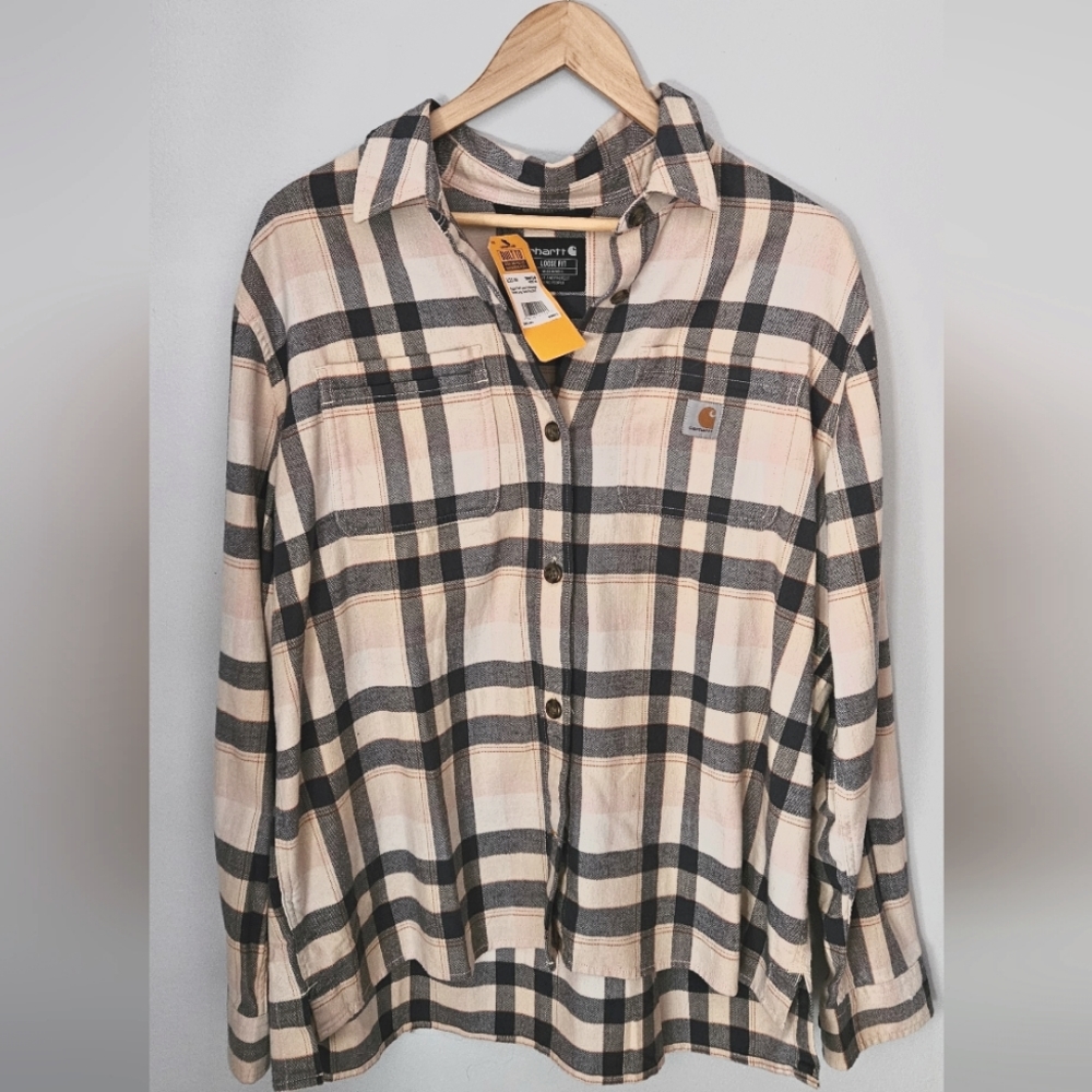 NWT Carhartt Women's L lightweight Flannel